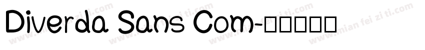 Diverda Sans Com字体转换